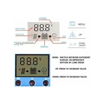Yunjiwu 100a Güneş Paneli Kontrol Cihazı, Solar Şarj Ve Sokak Lambası Sistemi Lcd Ekranlı