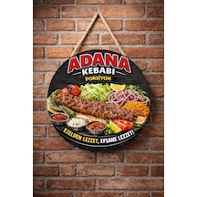 Mayeka Adana Kebabı Porsiyon Temalı Kebapçılar Restoranlar Lokantalar İçin Ahşap Duvar Kapı Dekoratif Süs 9