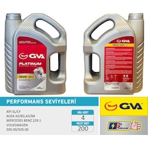 Motor Yağı 15w40 4 Lt Platınum Mineral Apı Sl/cf 4 Adet 15w40