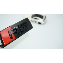 Dk Tuning R8 Siyah Kırmızı 3d Ön Panjur Logo Audi İle Uyumlu