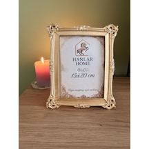 Klasik Barok Dikdörtgen Fotoğraf Çerçevesi Parlak & Eskitme Altın 15x20 Cm