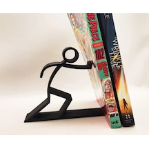 Dekoratif Kitap Tutucu, Kitap Desteği, Stickman-çöp Adam Kitap Standı