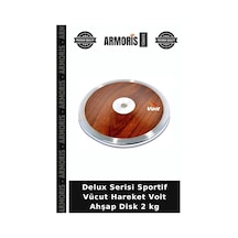 Delux Serisi Sportif Vücut Hareket Voit Ahşap Disk 2 Kg