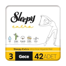 Sleepy Extra Ultra İnce Hijyenik Ped Gece 42 Adet Ped