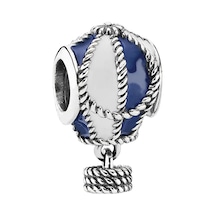 Nur Silver Mavi Balon Gümüş Charm Nur-bl01253