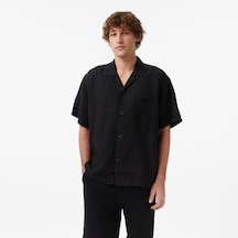 Unıted4 Regular Fit Erkek Siyah Gömlek Kete