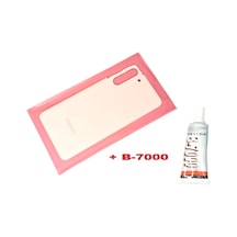 Tkgz Samsung Galaxy Uyumlu S21 Arka Pil Batarya Kapağı Cam+b-7000 Pembe