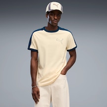 Puma T7 Ringer Tee Erkek Krem Tişört 636726-88