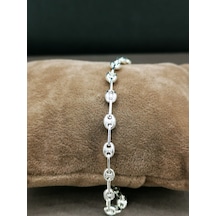Omar Silver Unisex 4,5Mm Arpa Gemici Gümüş Bileklik 5,20 Gr