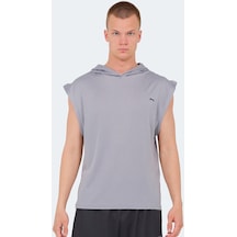 Slazenger ONDINA IN Erkek Kolsuz Gri Tişört
