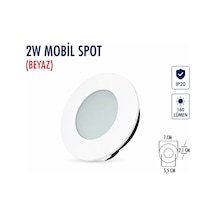 Lampist 2w Mobil Beyaz Spot Lamba 3000k