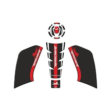 Gogo Tank Pad Set 006 Siyah Kırmızı - Tvs Raider 125