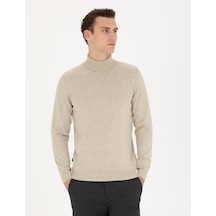 Pierre Cardin Erkek Kum Melanj Triko Kazak 50276162-vr123 Kum Melanj