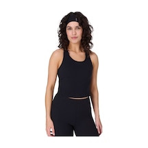 Sweaty Betty Sweaty Betty Power Medium Impact Crop Gym T Kadın Fitness Bra Blk Siyah