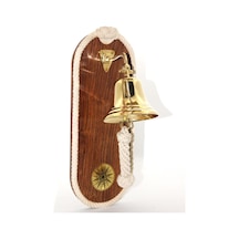 2 Adet Duvara Asmalı Pirinç Çan 40 X 15 Cm Boyutunda Dekoratif Duvar Zili Ve Brass Bell