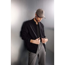 Defacto Standart Fıt Dik Yaka Hırka F9481ax26spbk81 Siyah-bk81