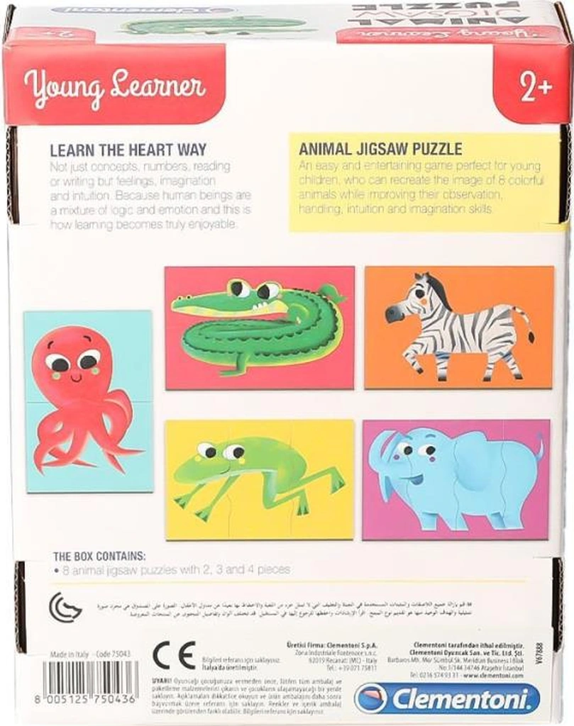 75043tr Young Learner - Sevimli Hayvanlar Yapboz +3 Yaş