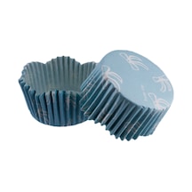 Cupcake Kalıbı Pet Kapsül Dalgalı Kek Kalıbı 65X38 Mm 100 Adet N11.1099
