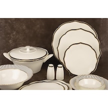 Mikasa Moor Bellini Black 74 Parça Yemek Takımı 12 Kişilik