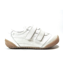 Onlo Ayakkabı 297 Deri Beyaz Ortopedik Erkek Bebek Ayakkabı