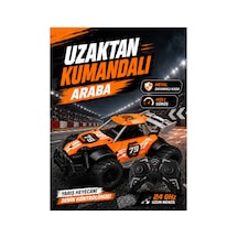 Metal Kasa 1:22 Ölçek Uzaktan Kumandalı Yarış Arabası 2.4 Ghz Uzun Menzilli - Hızlı Sürüş - Darbeye Dayanıklı Kasa - Şarj Edilebilir Pilli Turuncu