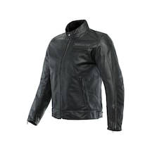 Dainese Zaurax Leather Motosiklet Montu Siyah