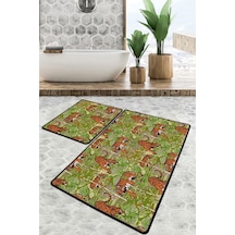 Ferox Banyo Halısı Djt 2 Li Set Çok Renkli