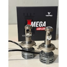 Yenilzd H4 Mercekli Mega Led Farled Zenon 75w 20.000 Lümen Garant