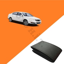Volkswagen Passat B6 Uyumlu Deri Direksiyon Kılıfı Kaliteli Dikmeli Siyah