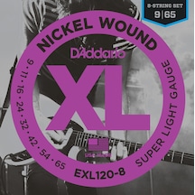 Elektro Gitar Tel Seti, 8 Telli, Xl, 9-65, Nıckel