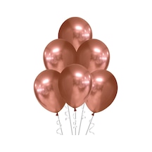 5li Krom Aynalı Çok Parlak Balon Rosegold Rose Gold