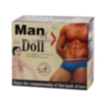 Hızlı Express Baile Man Doll Saçlı Titreşimli 19 Cm Penisli Şişme Erkek Manken Bebek