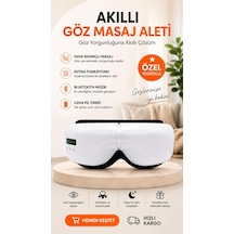 Eldi Medikal Göz Yorgunluğu İçin Isıtmalı Hava Basınçlı Bluetoothlu Akıllı Göz Masaj Cihazı