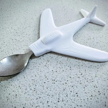 Aeroplane Şeklinde Çatal Kaşık Kılıfı Beyaz