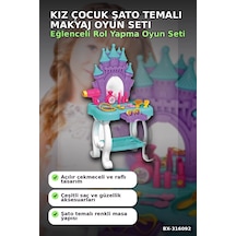 Candy Ken Oyuncak Şato Güzellik Masası 66 Cm - Kız Çocuk Makyaj Oyun Seti Bx-316092