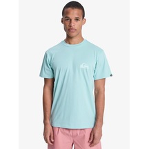 Quiksilver Quıksılver Ev Mını Logo Erkek Blue Haze - Solid T-shırt Eqyzt08181-bga0 Yeşil