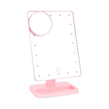 Sones Taşınabilir Led Dokunmatik Sensörlü Ayna Lamba Masaüstü Dolgu Işığı Pembe