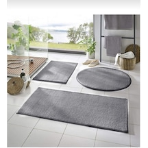 Gıri 3lü Post Pelüş Banyo Paspası 60 100+40 60+60 60 Açık Gri