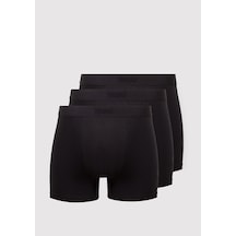 Mavi - 3lü Siyah Basic Boxer 0912088-900 Siyah