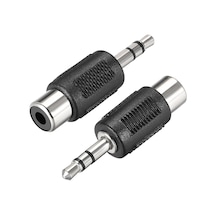 3.5mm Stereo Erkek - RCA Dişi Konnektör Ses Video Adaptörü