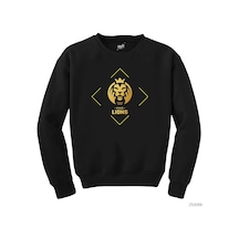 Mad Lions Line Siyah Sweatshirt Siyah
