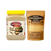 Kepeksiz Beyaz Tahin 930g + Beyaz Kavrulmamış Çiğ Susam 1000g