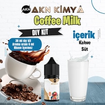 Coffee Milk Dıy Kit Kahve Süt Gıda Aroması %20 Oranda Aroma İçerir Hazır Değildir 30 Ml
