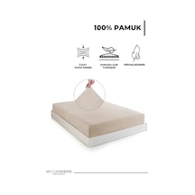 Lastikli & Hipoalerjenik Çarşaf %100 Pamuk Çarşaf Penye Kumaş Tek-çift Kişilik-battal Boy Çarşaf -bej-100x200, Luxcarsaf Çok Renkli