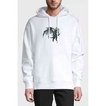 World Of Warcraft Illidan Stormrage Baskılı Beyaz Erkek Sweat (531034810)