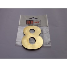 8Cm Kapı Daire Villa No Paslanmaz Metal No:8