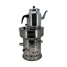 Paslanmaz 304 Çelik 7 L Demlikli Semaver