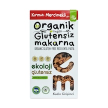 Organik Glutensiz Makarna Kırmızı Mercimekli Burgu 200 Gr