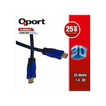 Qport Q-hdmı253 25metre Hdmı Kablo 2.0 4k Altın Uç