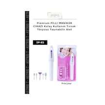 Premium Pilli Manikür Cihazı Kolay Kullanım Tırnak Törpüsü Taşınabilir Alet